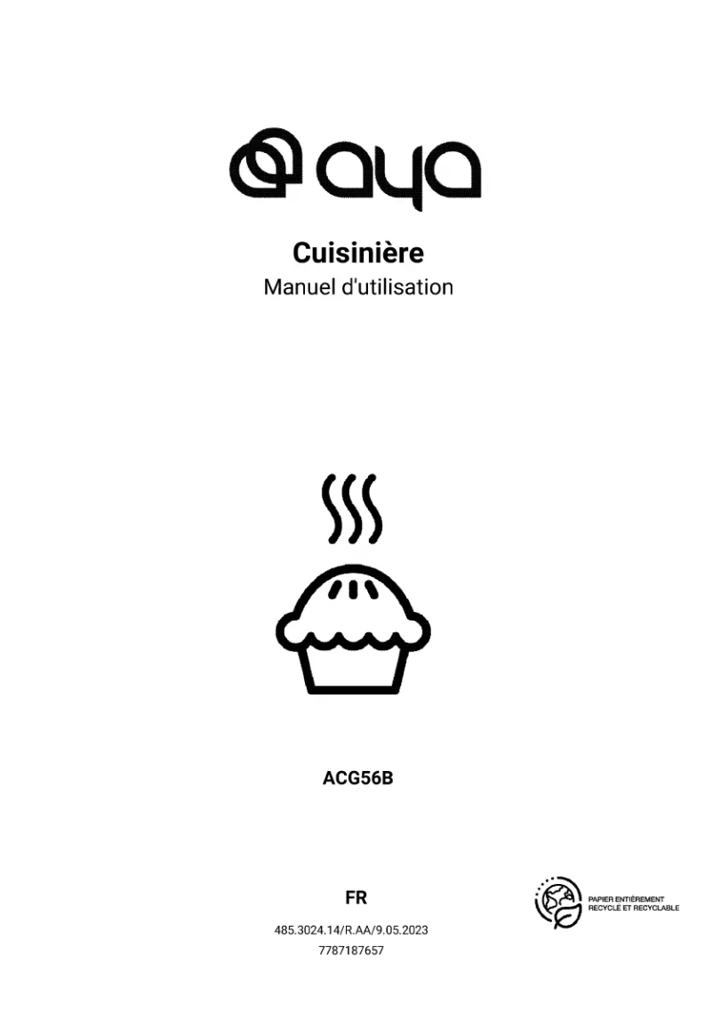 Page n°1 - Manuel utilisateur AYA ACG56B