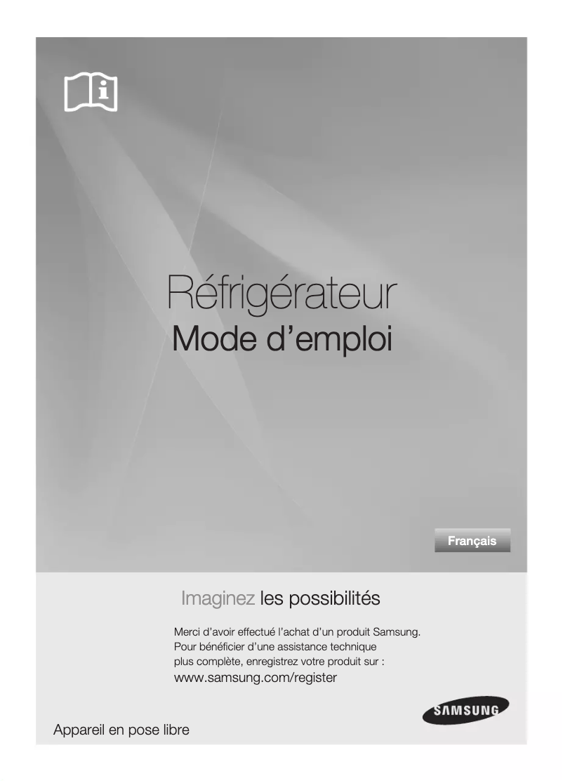 Page 1 de la notice Manuel utilisateur Samsung RL71WCSH
