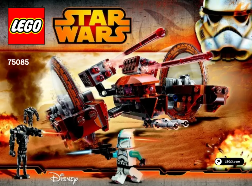 Page n°1 - Manuel utilisateur Lego Star Wars 75085