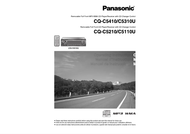 Page 1 de la notice Manuel utilisateur Panasonic CQ-C5310U