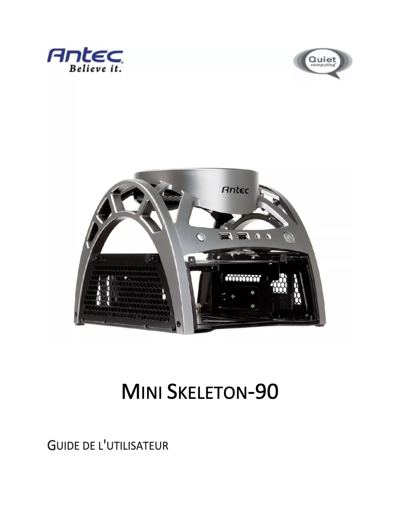 Página 1 del manual Manual de usuario Antec Mini Skeleton-90