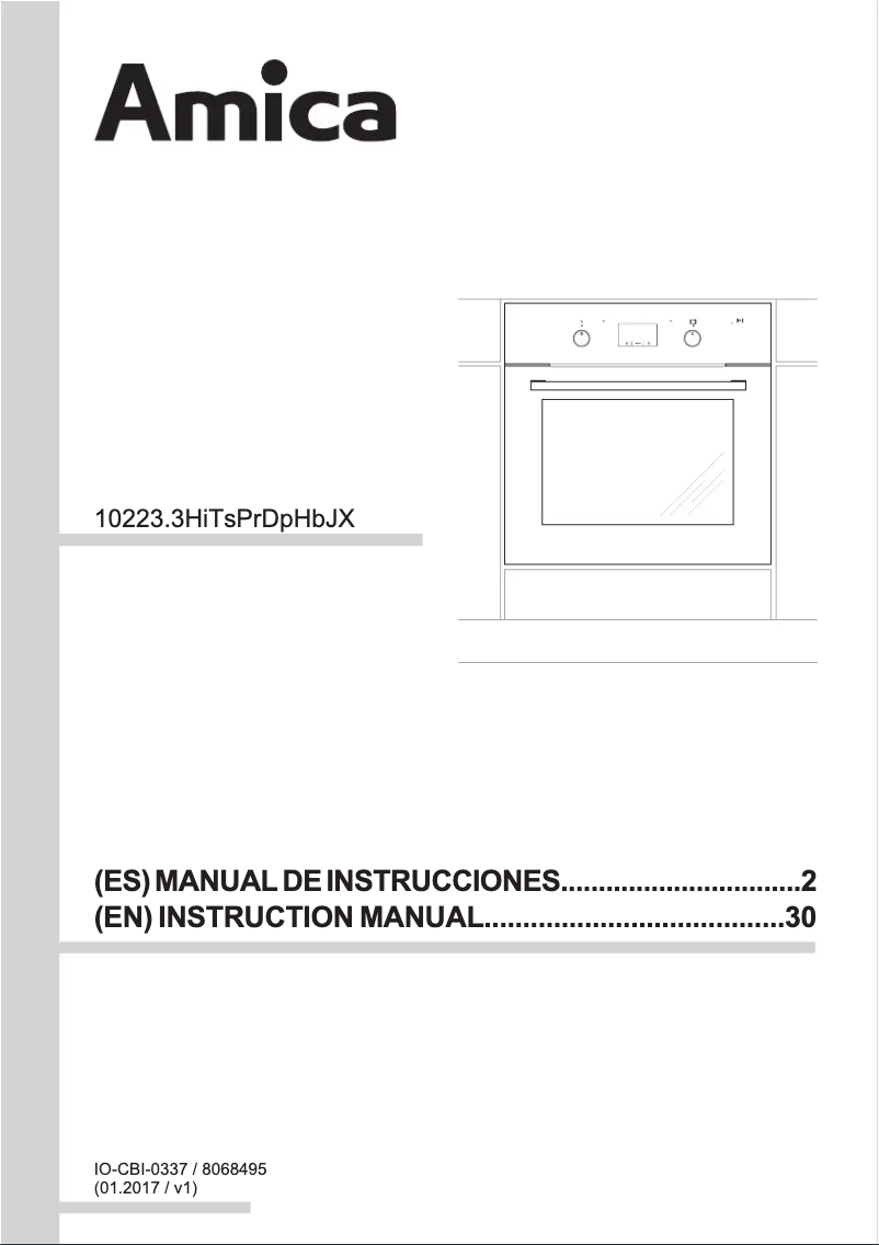 Page 1 de la notice Manuel utilisateur Amica EB 7521 PYRO