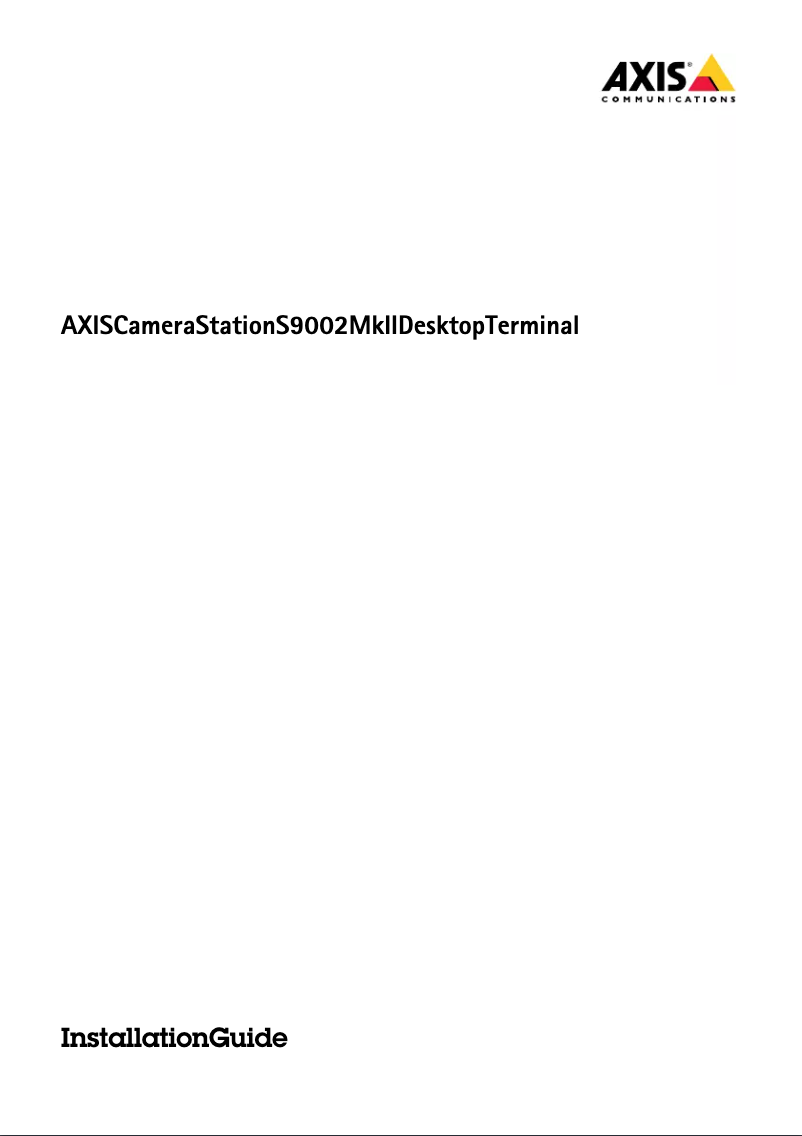 Image de la première page du manuel de l'appareil S9002 Mk II