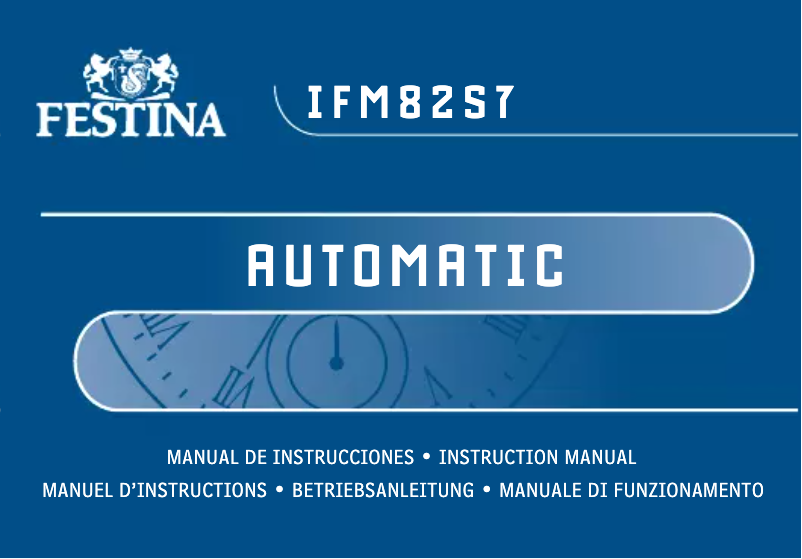Page 1 de la notice Manuel utilisateur Festina Automatic F6845