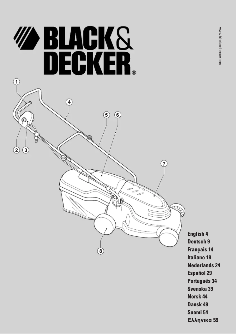 Page 1 de la notice Manuel utilisateur Black & Decker GR383
