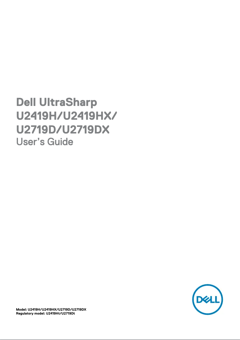 Image de la première page du manuel de l'appareil UltraSharp U2719D