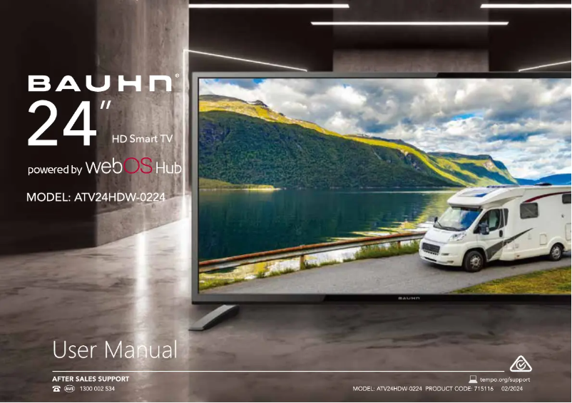 Page 1 de la notice Manuel utilisateur Bauhn ATV24HDW-0224