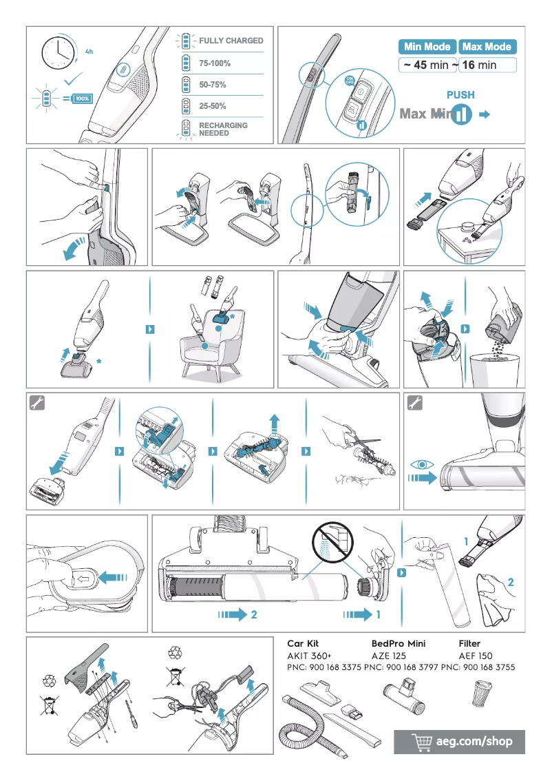 Page n°1 - Manuel utilisateur AEG QX8-1-45SM