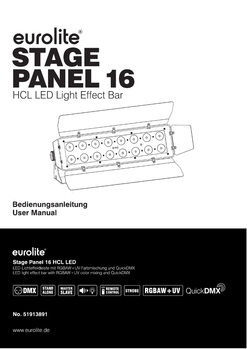 Page 1 de la notice Manuel utilisateur Eurolite Stage Panel 16