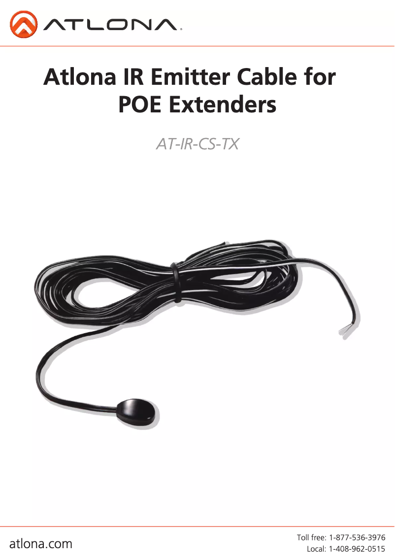 Image de la première page du manuel de l'appareil AT-IR-CS-TX