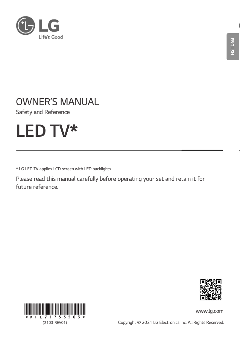 Image de la première page du manuel de l'appareil 75NANO926PB