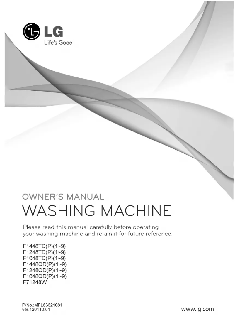 Page n°1 - Manuel utilisateur LG F1248QDP1