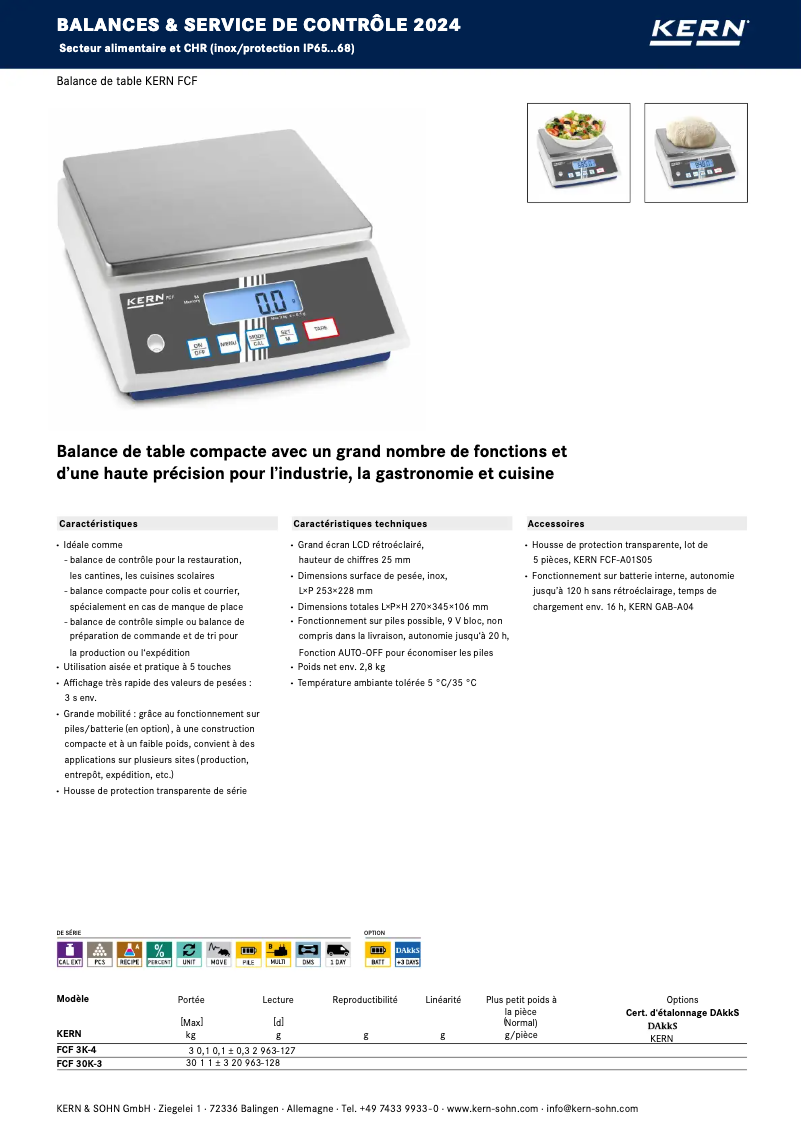 Image de la première page du manuel de l'appareil FCF 3K-4