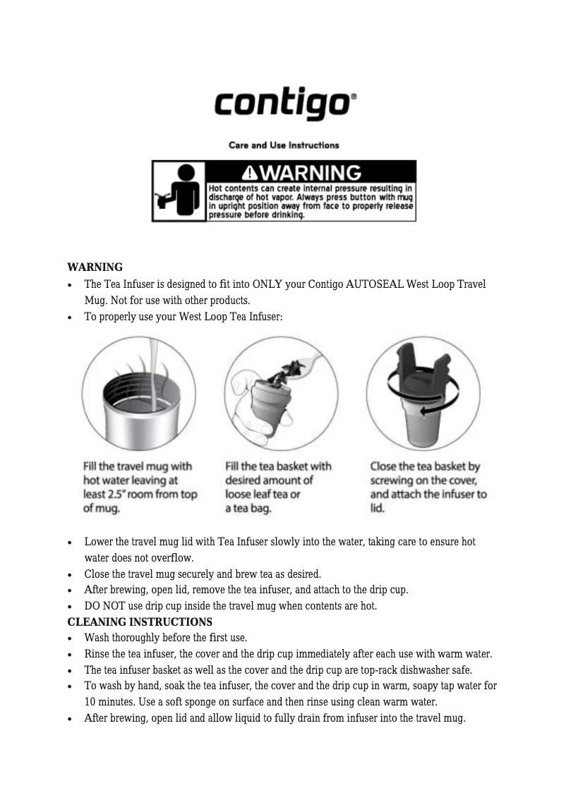 Image de la première page du manuel de l'appareil The Tea Infuser
