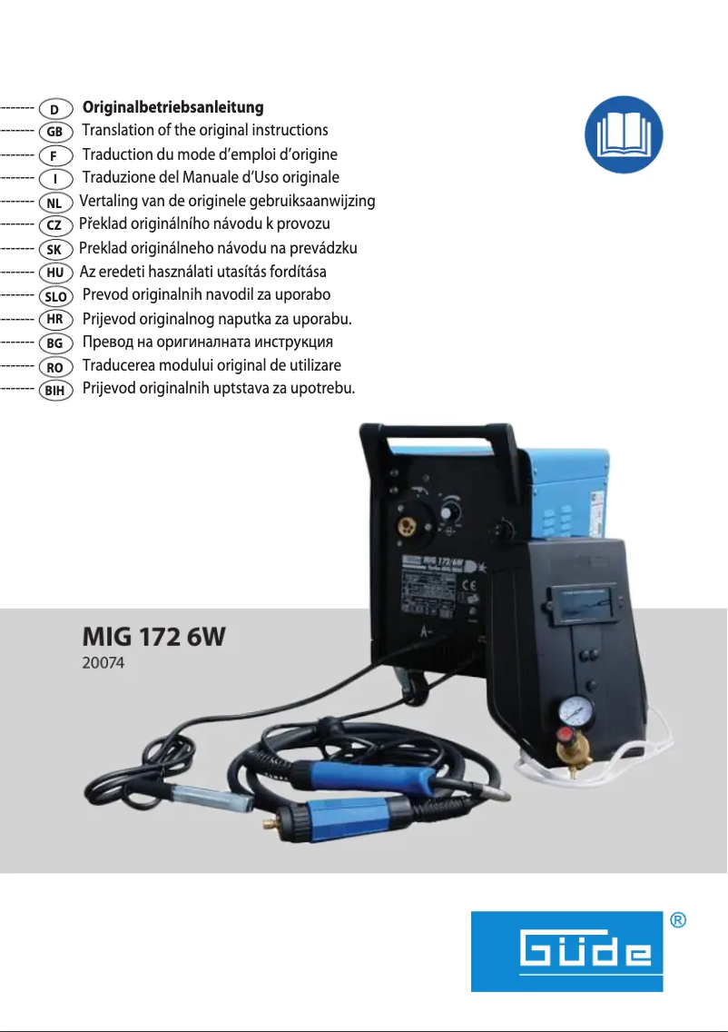 Image de la première page du manuel de l'appareil 20074