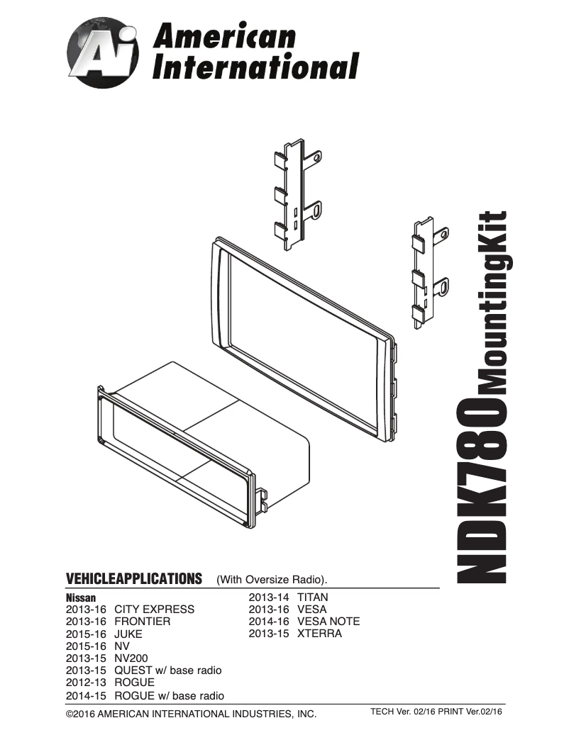 Page n°1 - Manuel utilisateur American International NDK780