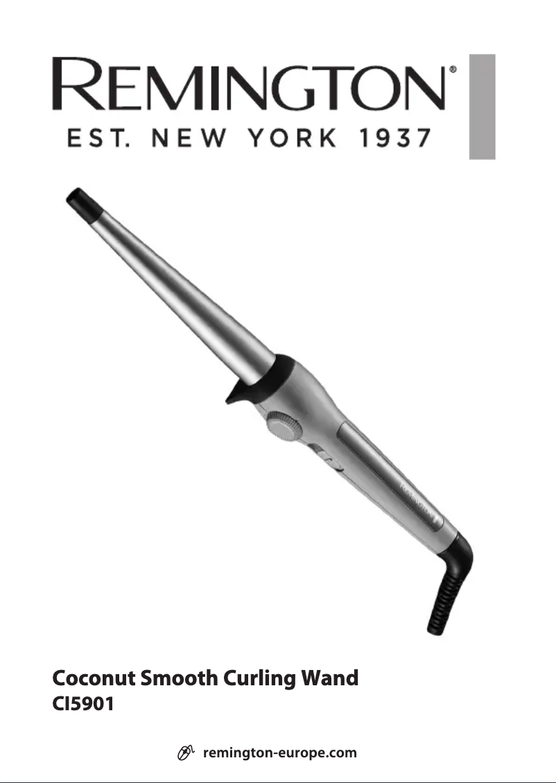 Page 1 de la notice Manuel utilisateur Remington Coconut Smooth CI5901