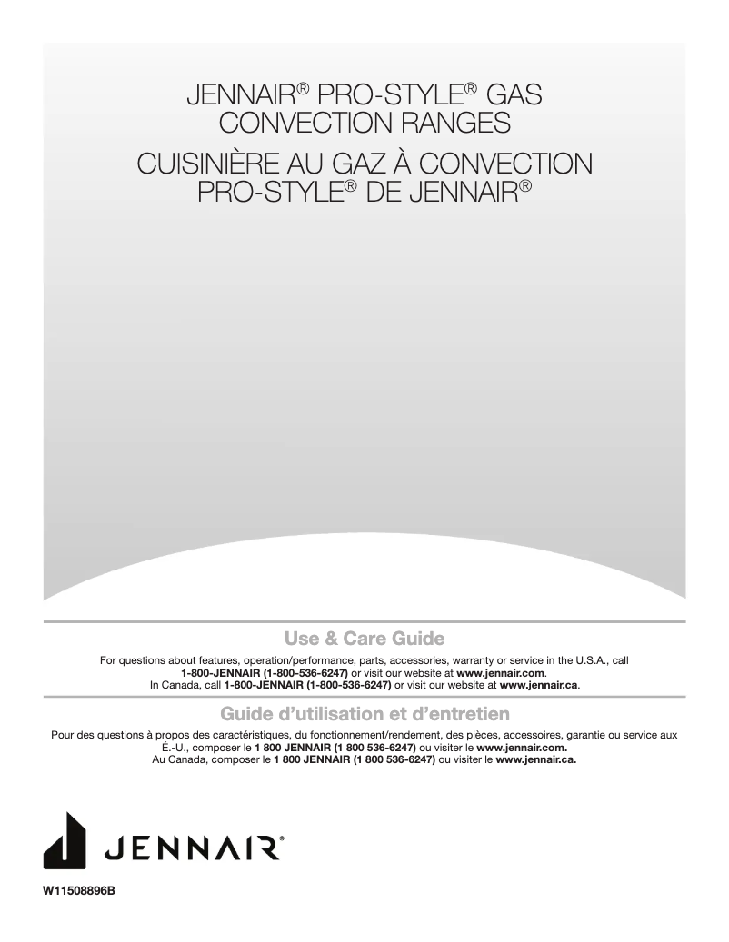 Page 1 de la notice Manuel utilisateur Jenn-Air JGRP536HL