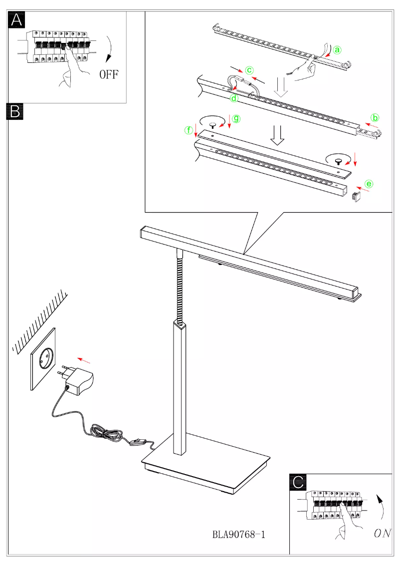 Page n°1 - Manuel utilisateur Eglo Pan