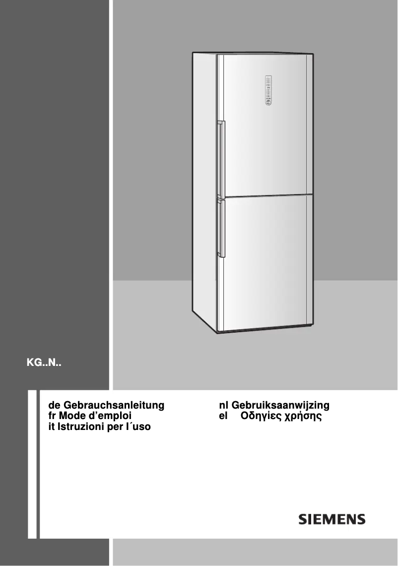 Image de la première page du manuel de l'appareil KG49NAI20