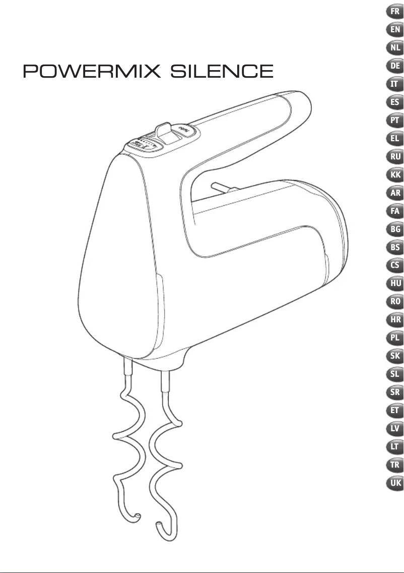 Image de la première page du manuel de l'appareil Powermix Silence HT650E