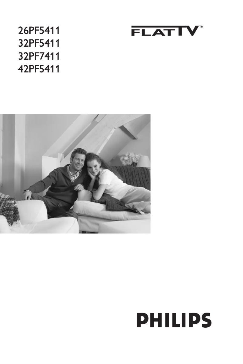 First page image of the manual for 42PF5411