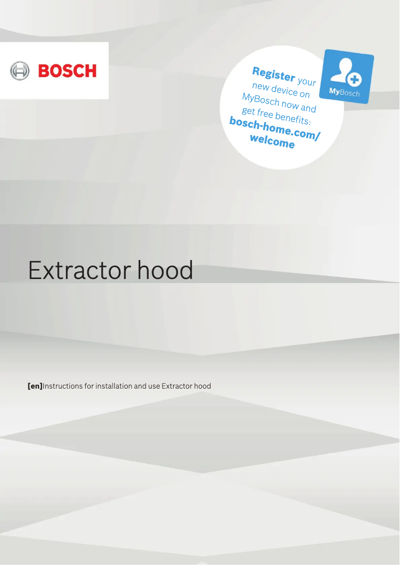 Page 1 of the manual User Manual Bosch DWB97LM50A