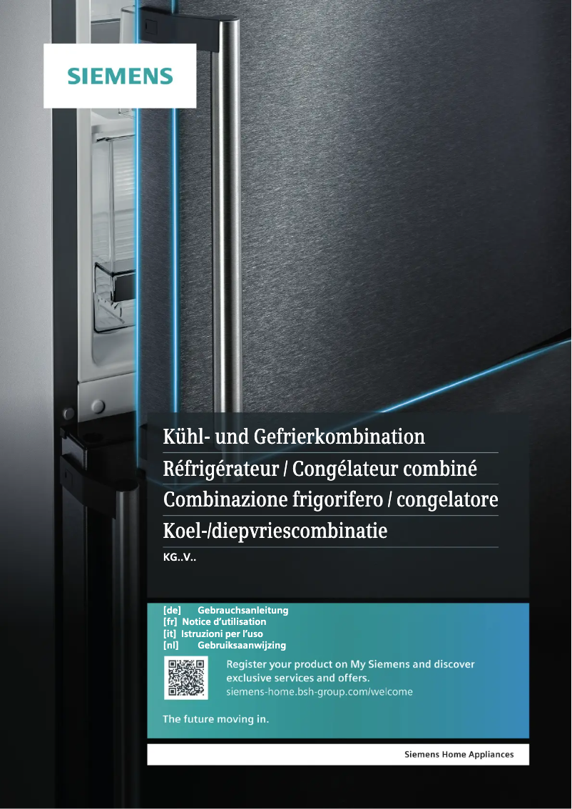 Page n°1 - Manuel utilisateur Siemens KG33VVWEA