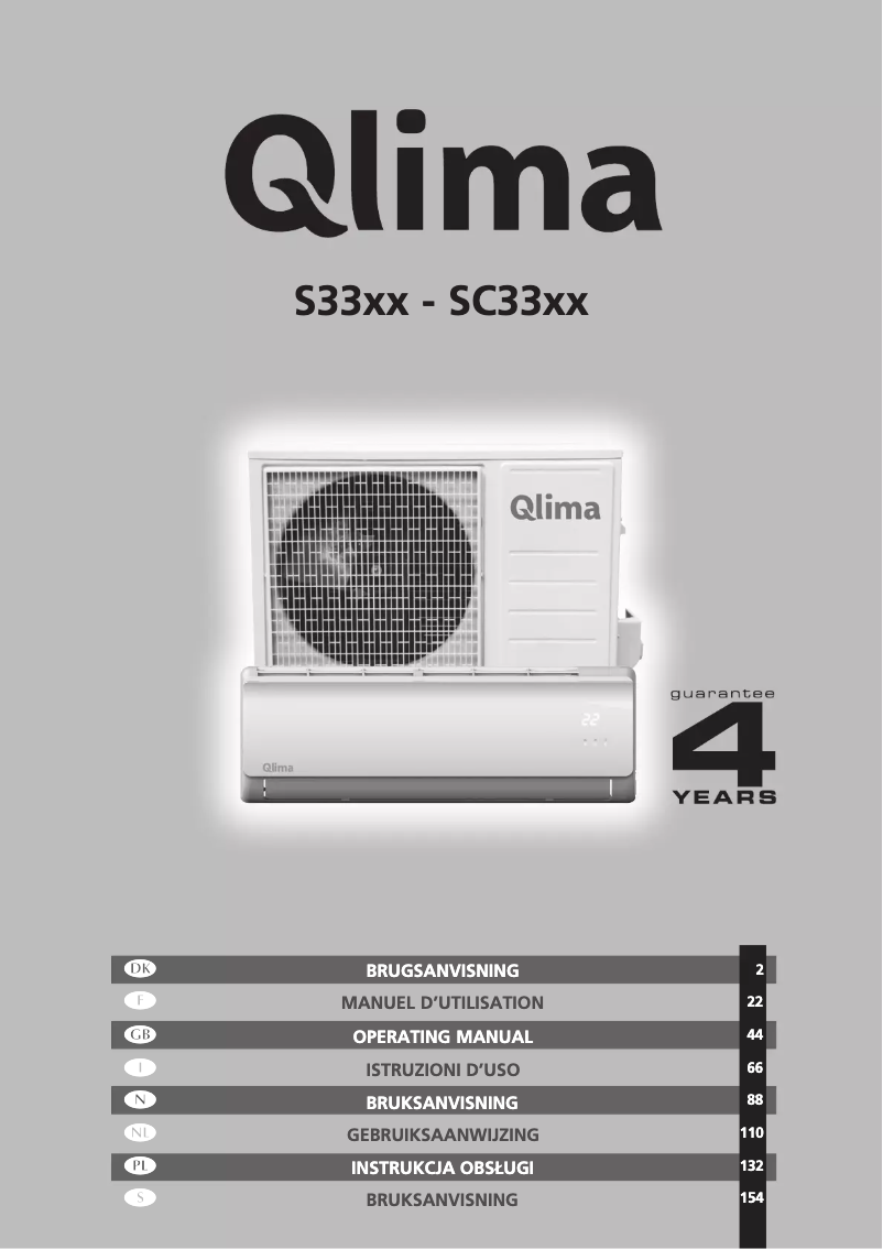 Page n°1 - Manuel utilisateur Qlima S 3348 IN