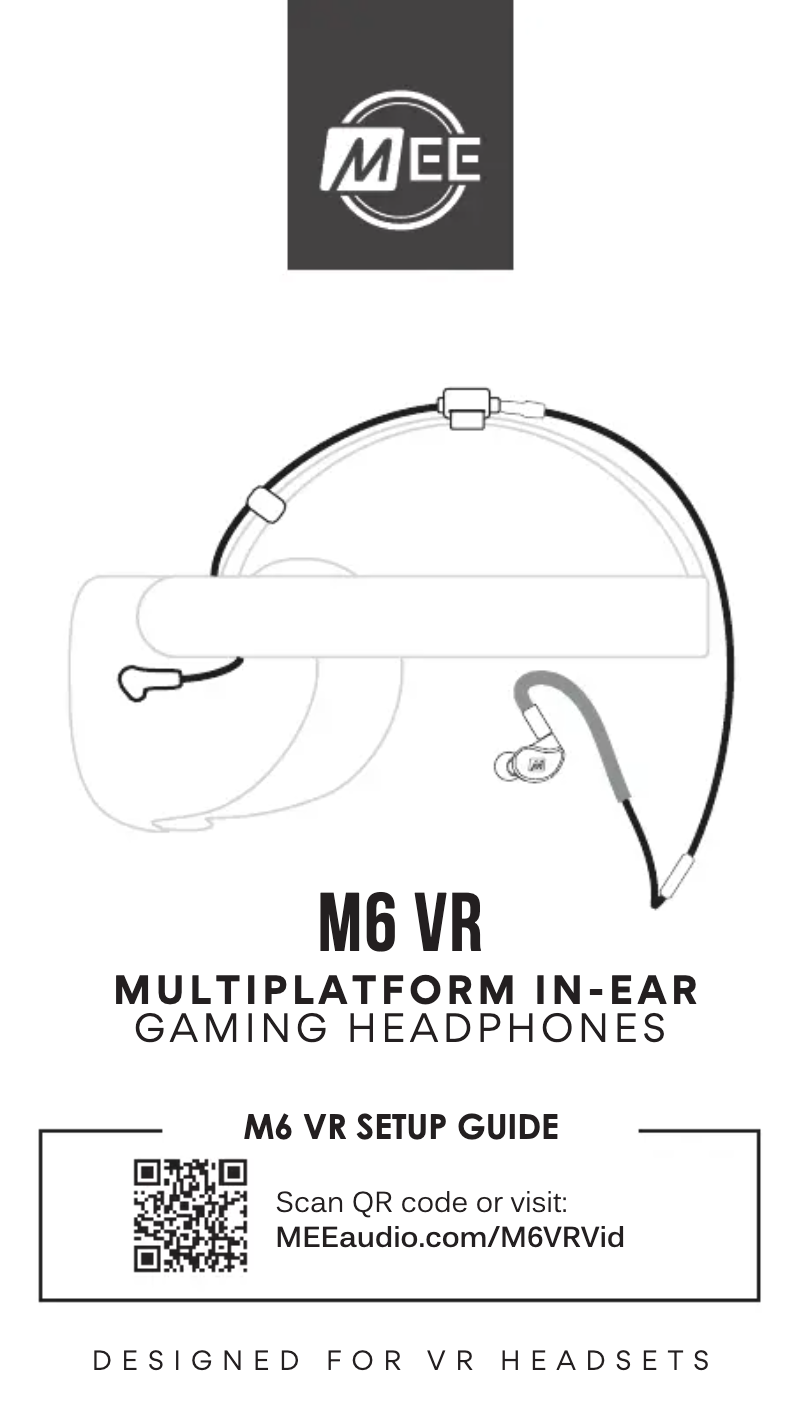 Page n°1 - Manuel utilisateur MEE audio M6 VR