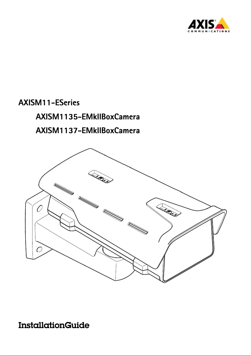 Página 1 del manual Manual de usuario Axis M1137