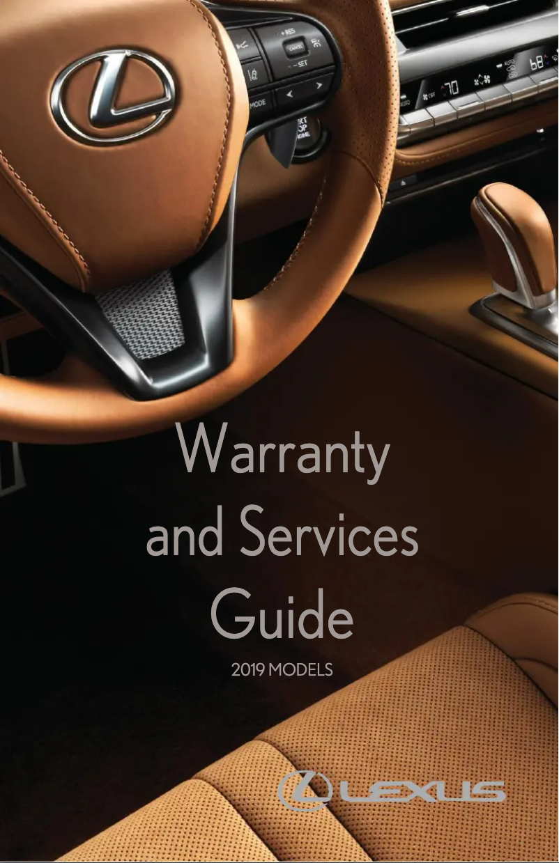 Imagen de la primera página del manual del dispositivo IS 350 AWD (2019)