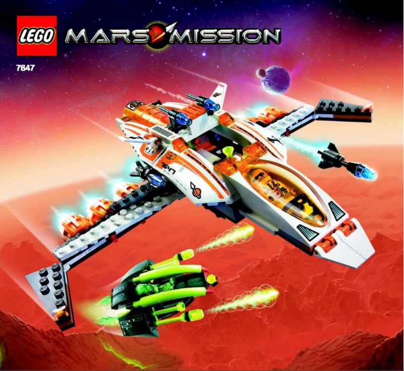 Page n°1 - Manuel utilisateur Lego Mars Mission  7647