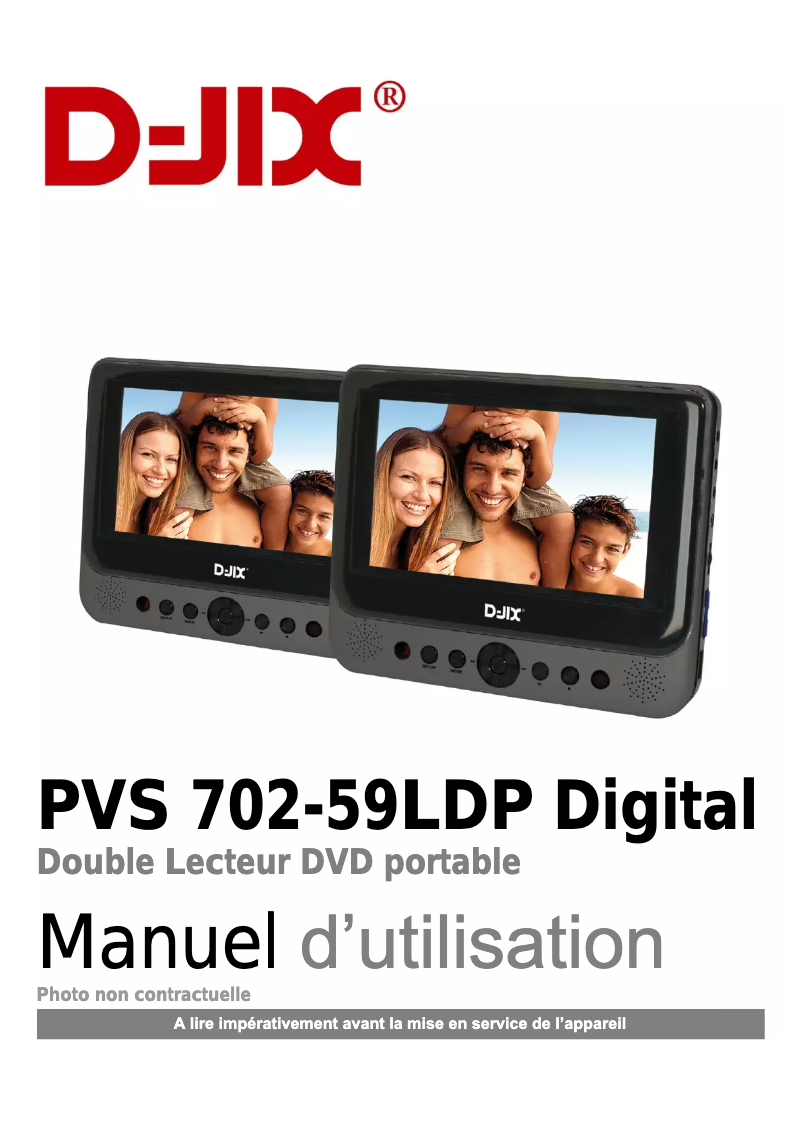 Page 1 de la notice Manuel utilisateur Logicom D-JIX PVS 702-59LDP Digital