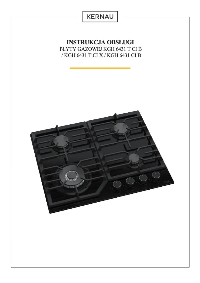 Página 1 del manual Manual de usuario Kernau KGH 6431 CI B