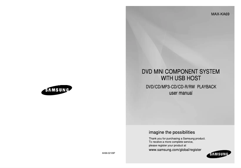 Image de la première page du manuel de l'appareil MAX-KA69