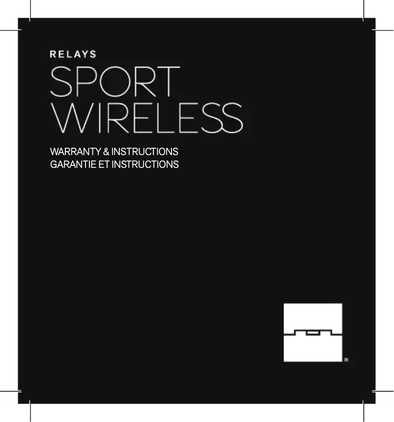 Image de la première page du manuel de l'appareil Relays Sport Wireless