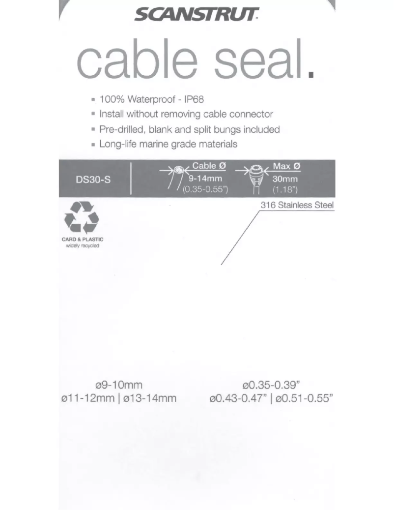 Page n°1 - Manuel utilisateur Scanstrut DS40-P