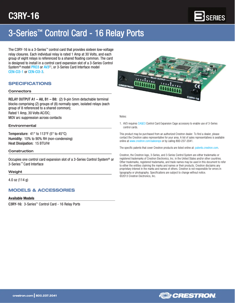 Image de la première page du manuel de l'appareil C3RY-16