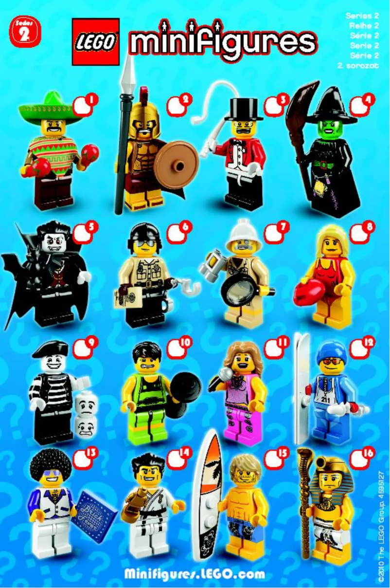Image de la première page du manuel de l'appareil Minifigures 8684