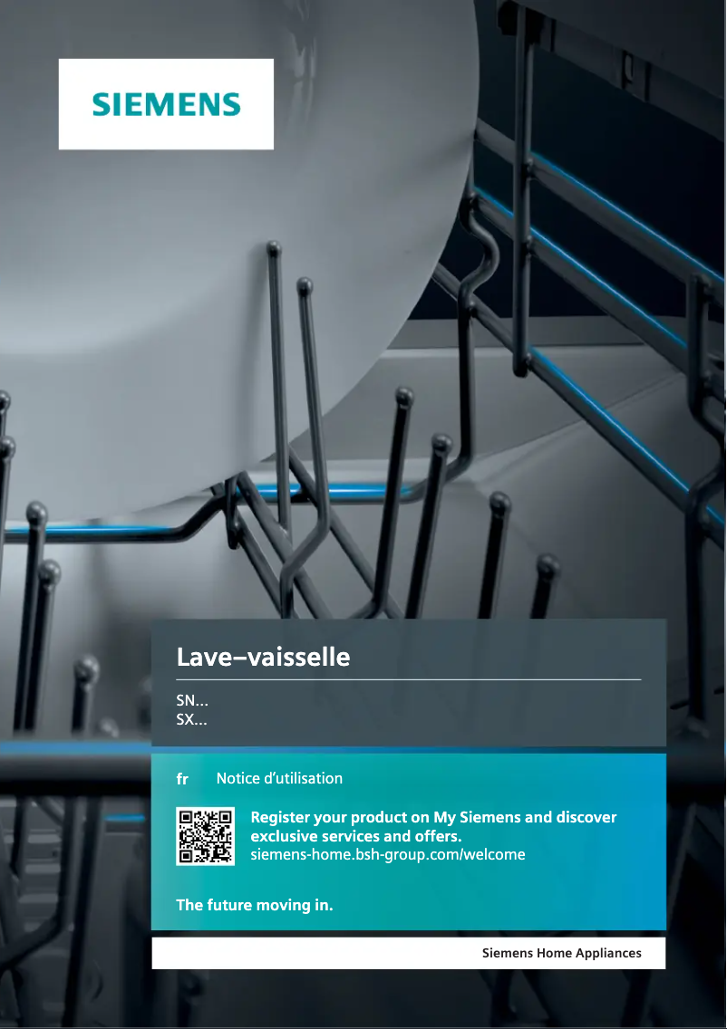 Page n°1 - Manuel utilisateur Siemens SN658X00ME