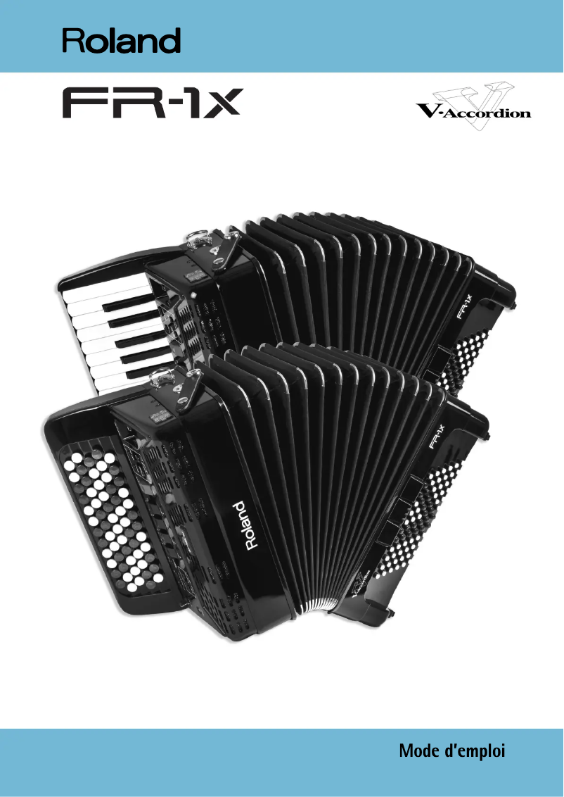 Page 1 de la notice Manuel utilisateur Roland FR-1X