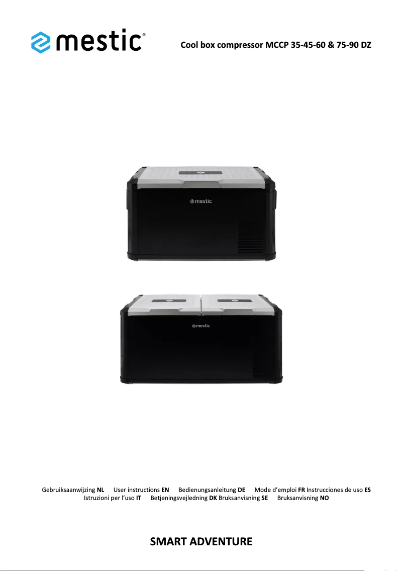 Page 1 de la notice Manuel utilisateur Mestic MCCP-60
