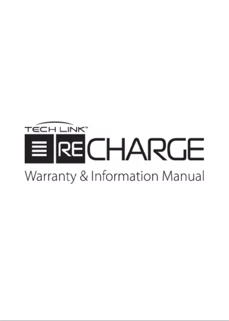 Page n°1 - Manuel utilisateur Techlink Recharge 12000