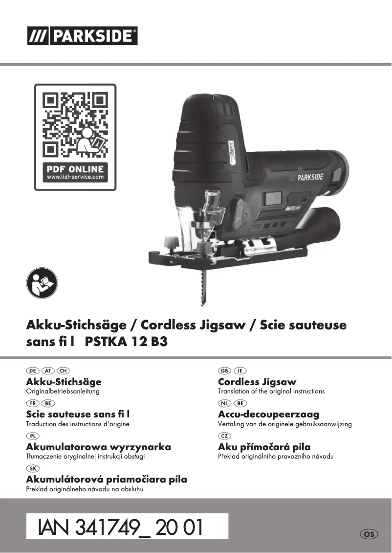 Page n°1 - Manuel utilisateur Parkside PSTKA 12 B3