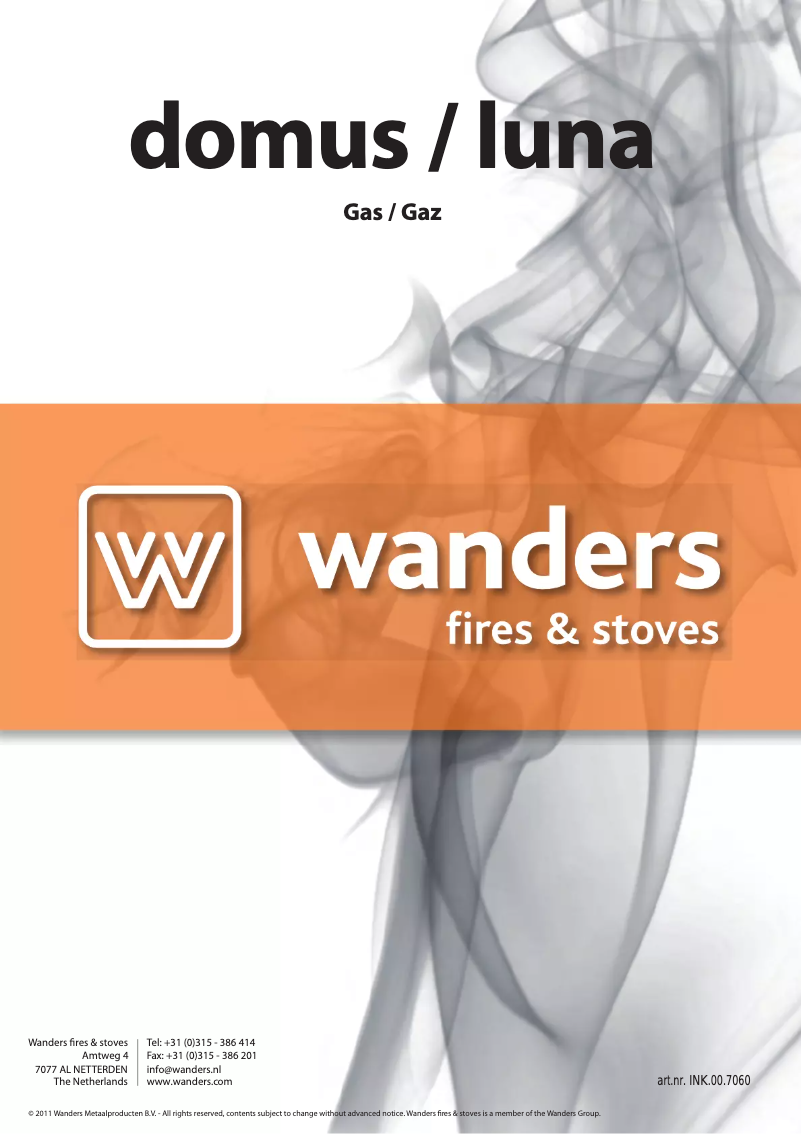 Página 1 del manual Manual de usuario Wanders Domus I