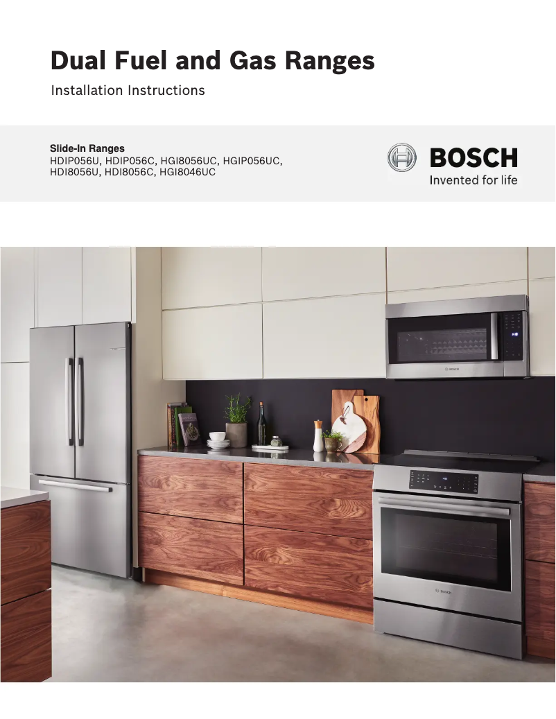 Page 1 de la notice Guide d'installation Bosch HDIP056U