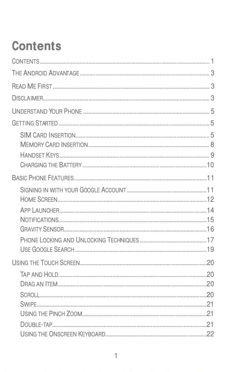 Page n°1 - Manuel utilisateur Micromax Bolt Q335