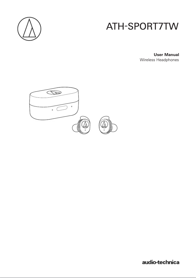 Página 1 del manual Manual de usuario Audio-Technica ATH-SPORT7TWBK