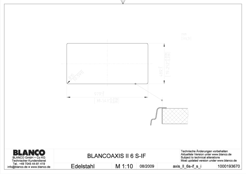 Page 1 de la notice Manuel utilisateur BLANCO AXIS II 6 S-IF